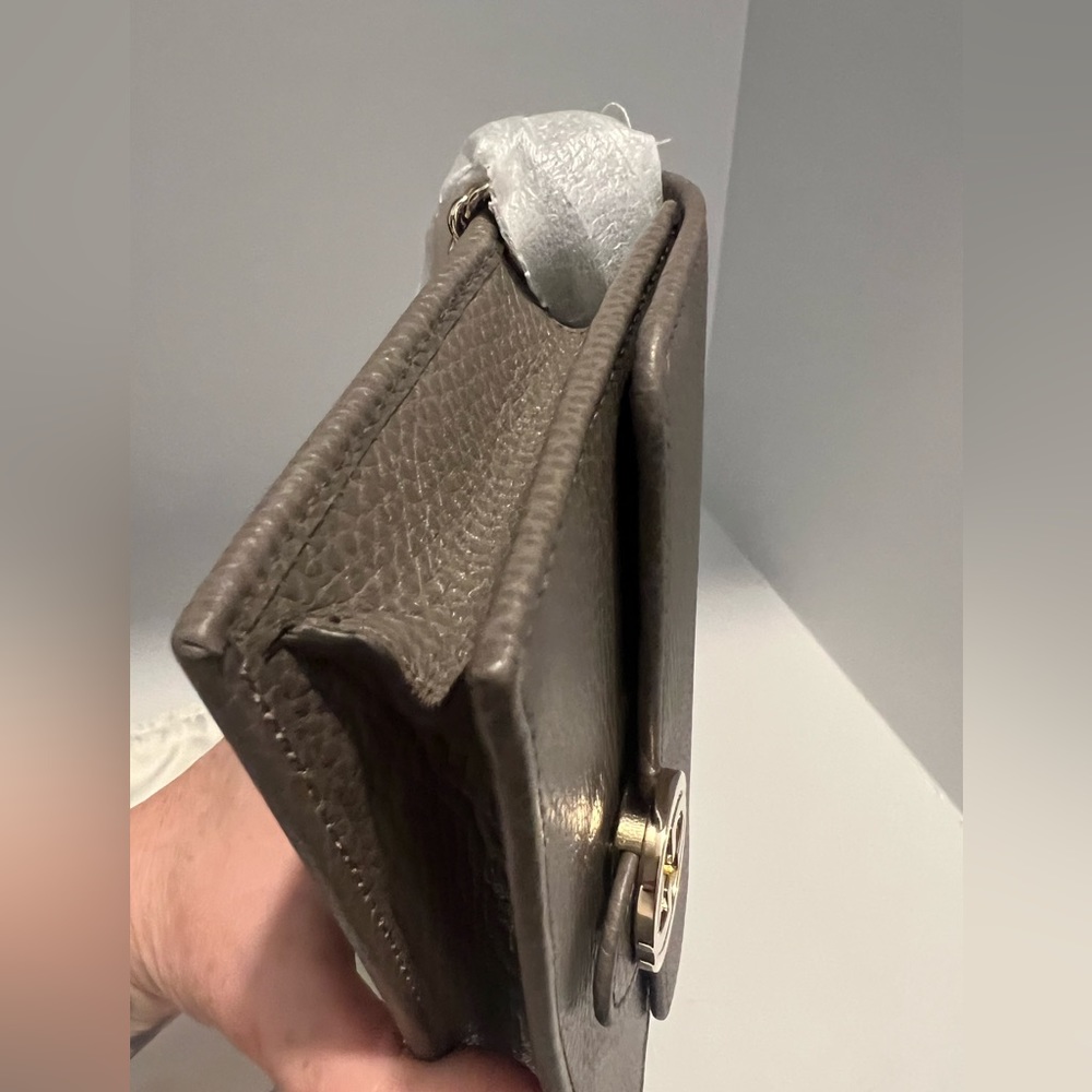 NEW Gucci GG Interlocking Wallet on Chain Grey - Picture 5 of 10